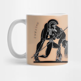Achilles brings Ajax's body back. Mug